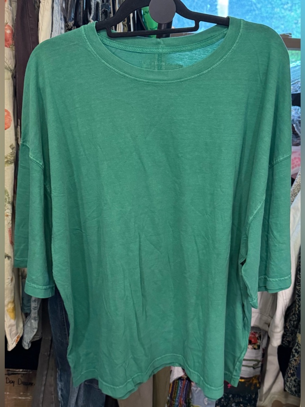 NWOT Free People We The Free Perfect Oversized Tee - Green - XL *IR* - Picture 6 of 10